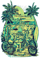 Daytona Beach Bunnies Cropped Hoodie