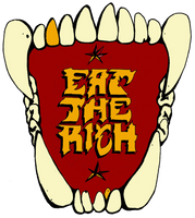 Eat the Rich! Cropped Hoodie