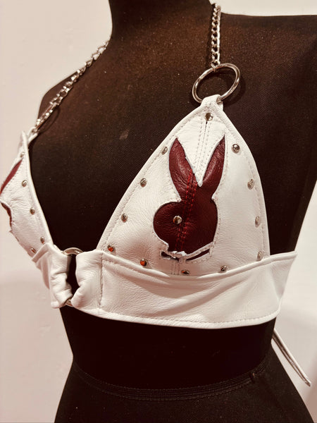 Leather Wrap Halter | Playboy Bunny