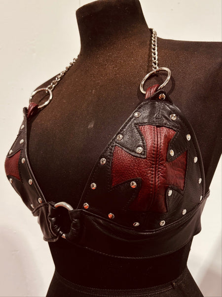 Leather Wrap Halter | Maltese Cross