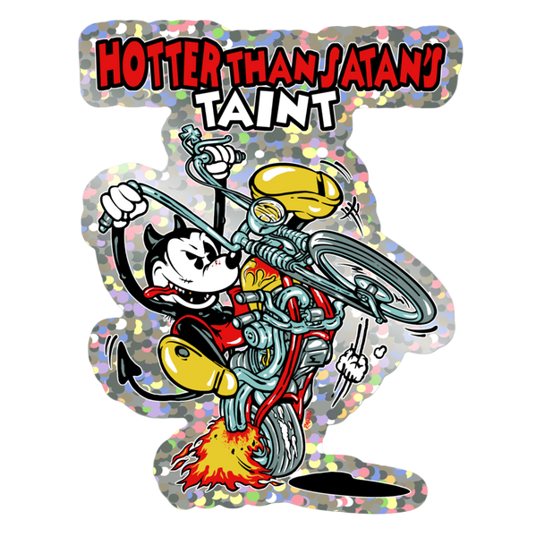 Hot Pipes Holographic Sticker