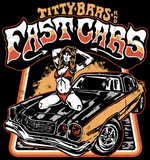 Titty Bars and Fast Cars Cropped Hodie